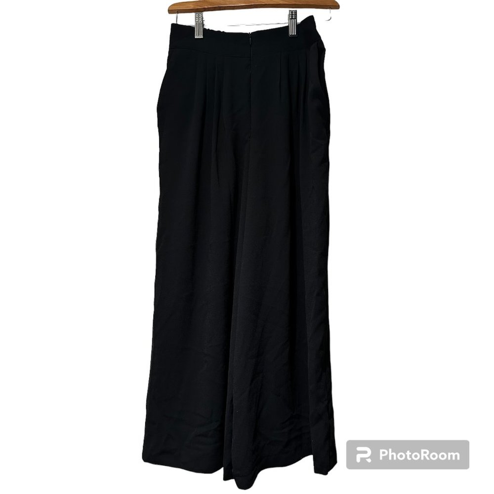 Oak + Fort Wide Leg Flowy Pant size 4 in Black
